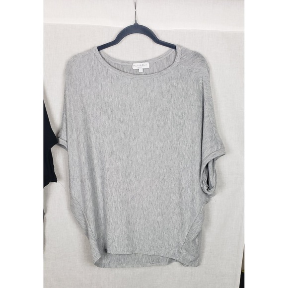 Michael Stars Womens Dolman Sleeve Scoop Neck Top Bundle Black Grey L Casual - Picture 4 of 16